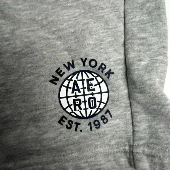 Aéropostale Men's Gray Fleece Sweat Shorts Size M Casual Summer Wear - Picture 2 of 7